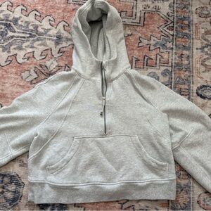 Lululemon Scuba Gray Half-Zip Hoodie